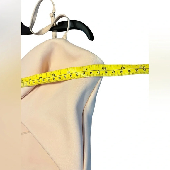 DION LEE Women's Single Knot Dress Dense Tech Jersey - Blush - Size US 8 - Picture 12 of 12